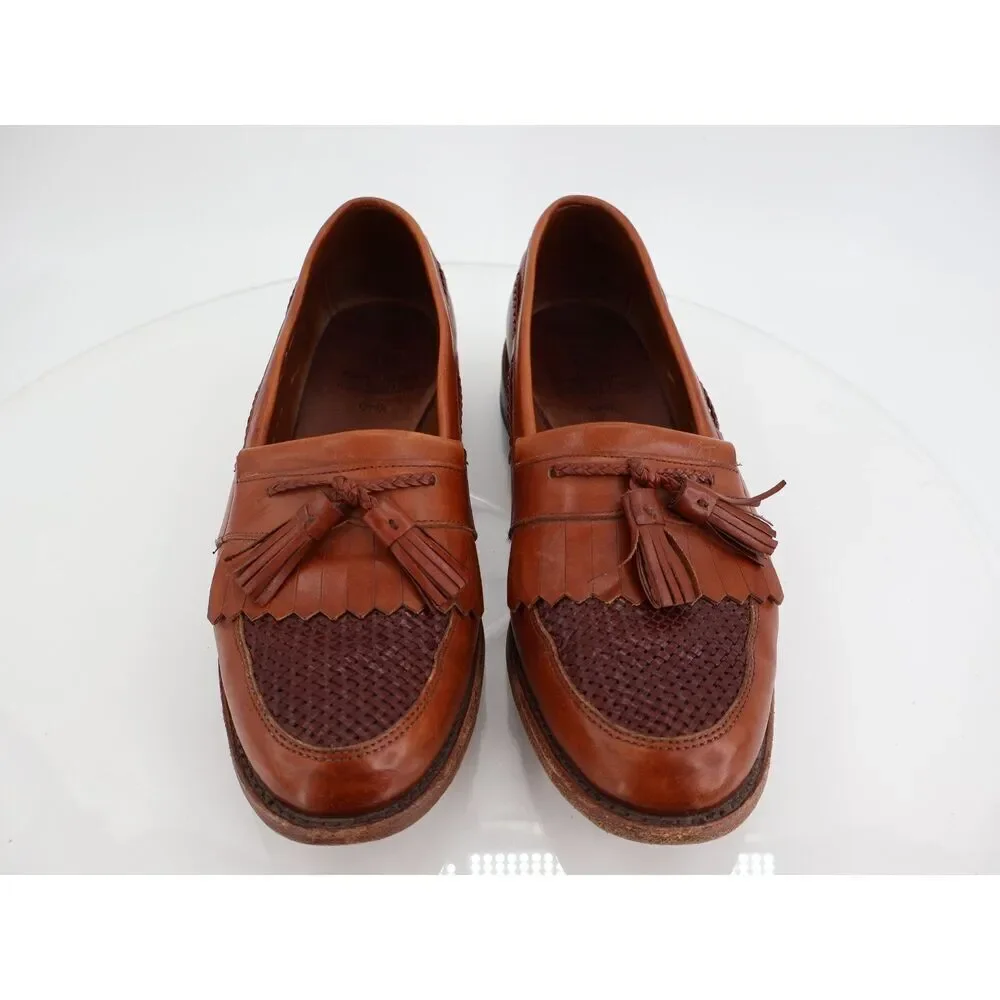 Allen Edmonds Men's Cody Tassel Loafer Size 11 D Brown Leather Slip On Shoe